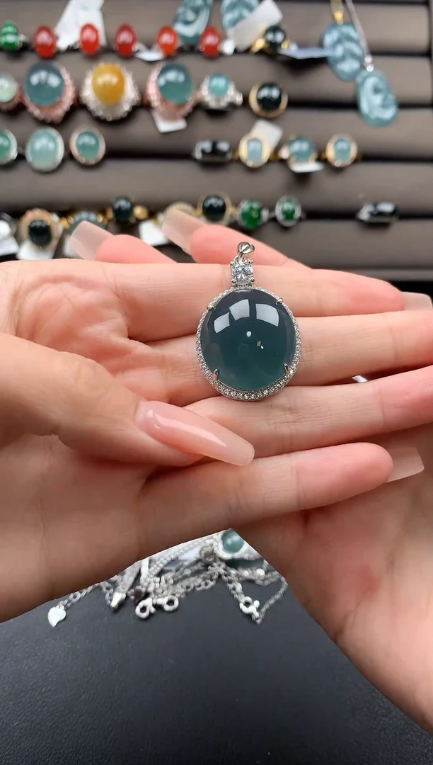 【闪购商品】翡翠戒指银S925镶嵌3123123