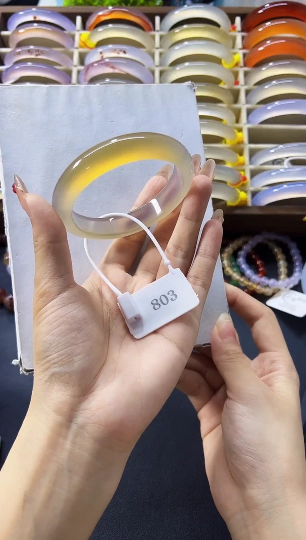 玛瑙/玉髓手镯未镶嵌60圈-803卡牌