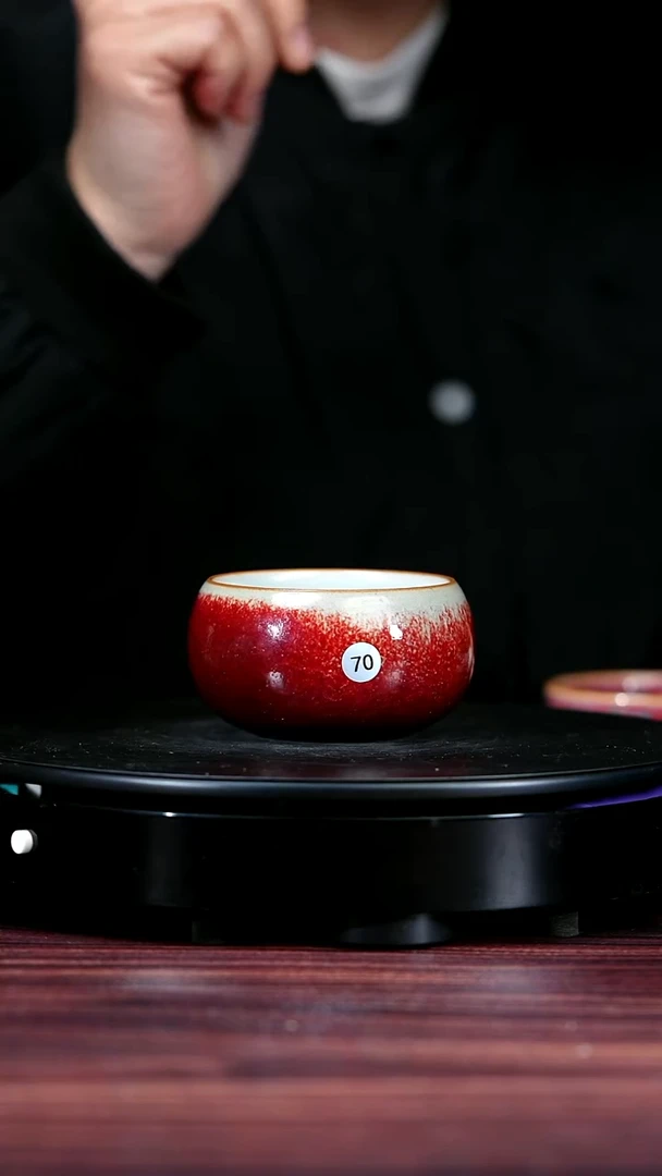 70#崔小宁一级品原矿钧瓷大禅定杯
