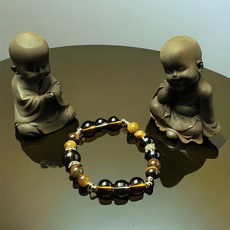 明星同款金霸大综合金银山黄塔晶与爆闪金虎眼石收藏佳品