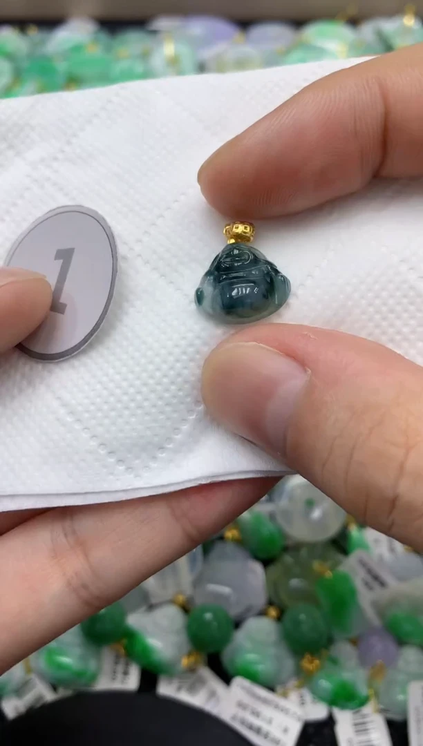 颈饰未镶嵌翡翠天然缅甸翡翠A货