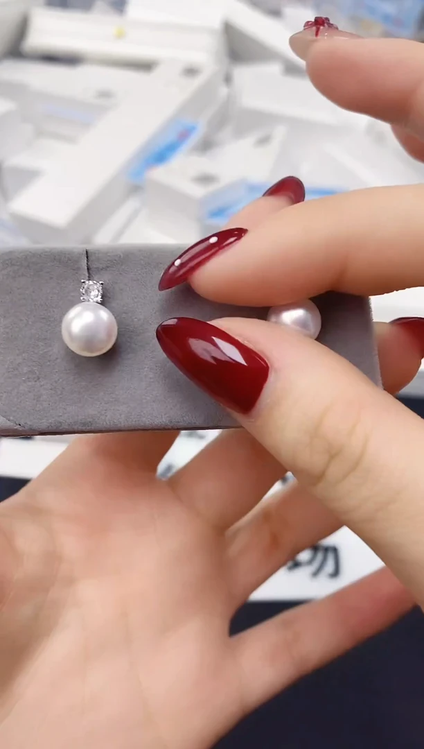 未镶嵌耳饰淡水珍珠ED1075