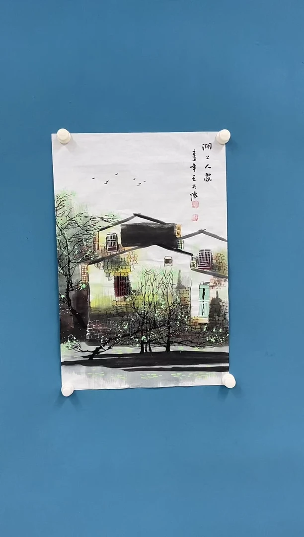 【闪购商品】国画2.19-王夫怀-四尺三开山水33