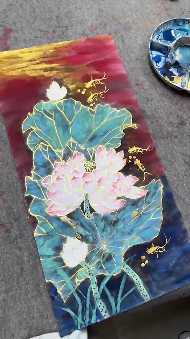 国画段益雄老师开四
