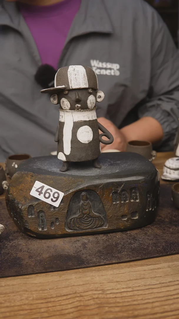 甘石陶艺阿贵老师娃*鱼469