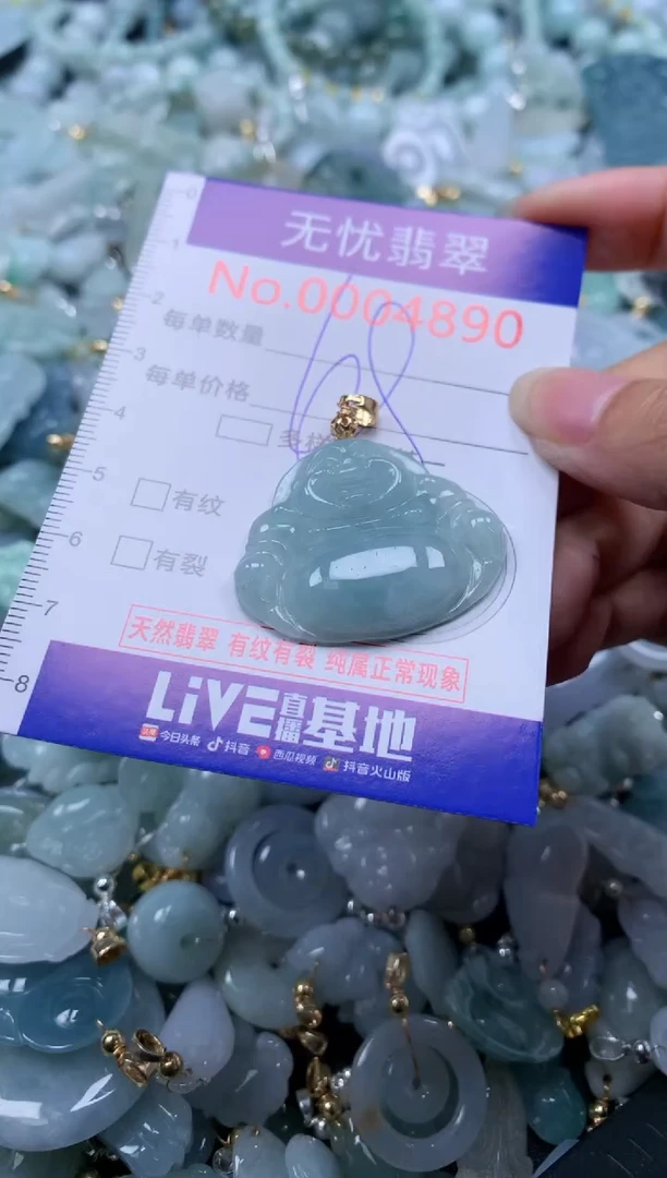 翡翠未镶嵌吊坠(不含链)4890