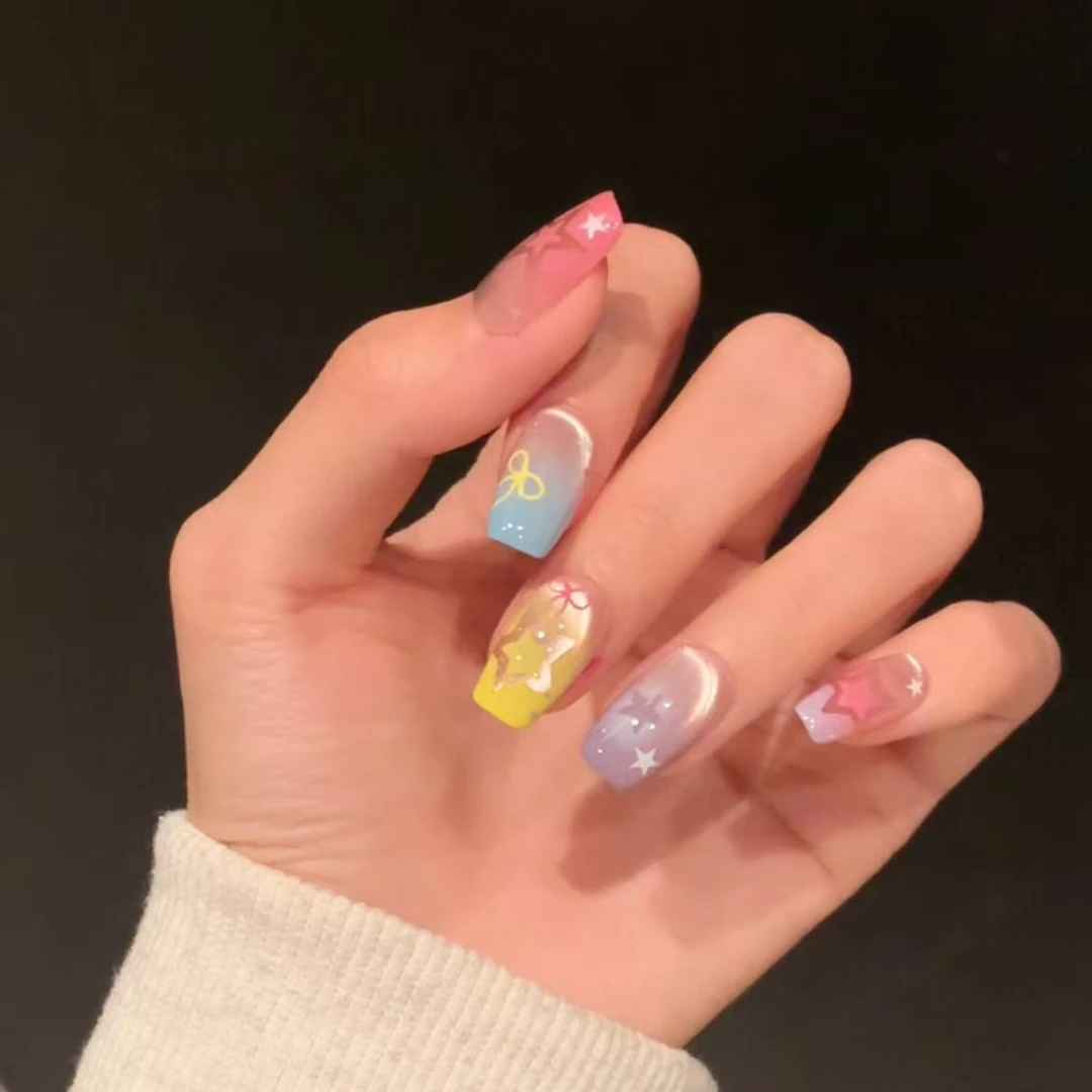 【星星乐园】纯手工美甲10片装  轻奢气质