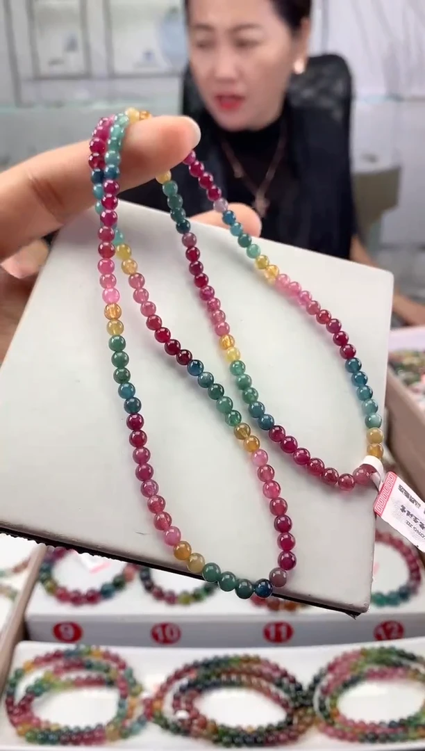 未镶嵌手串碧玺多样性发一条