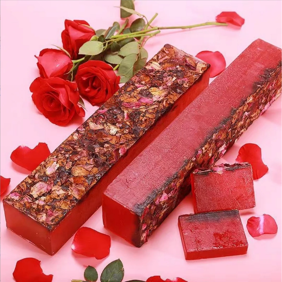 优丝美雅大马士革玫瑰皂精油皂鲜花皂条进出口高级香皂清洁