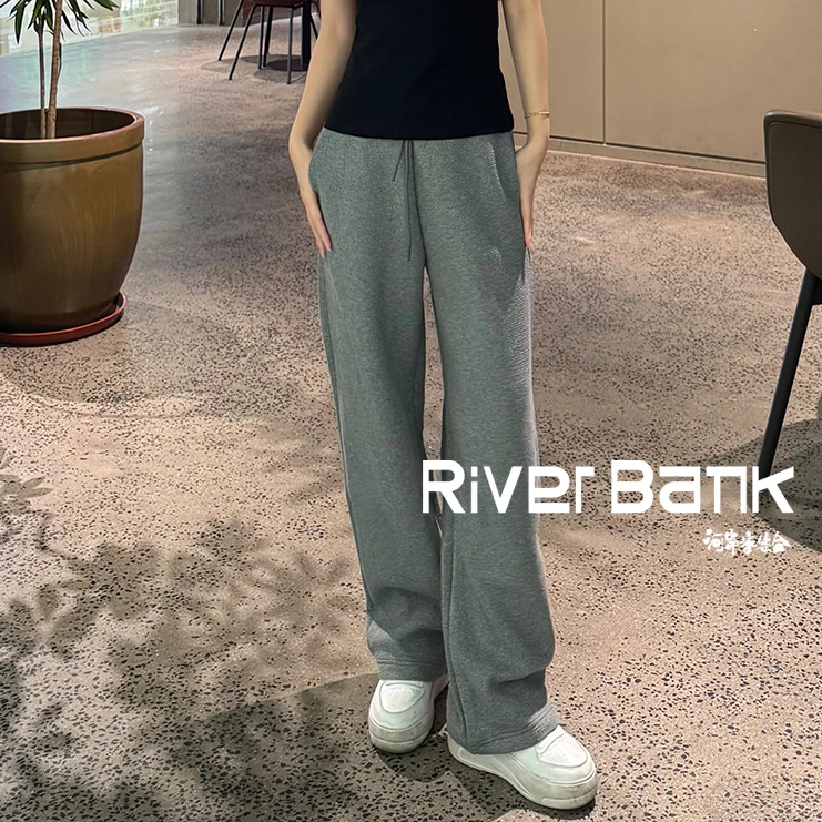 河岸家买手店设计师MONOHA弧形香蕉空气感卫裤25春