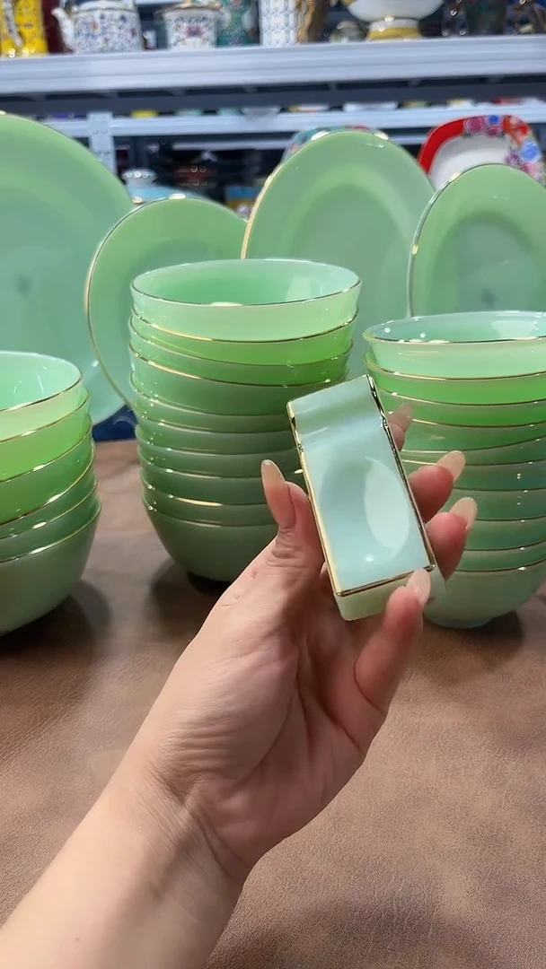 玉瓷筷子架10只餐具