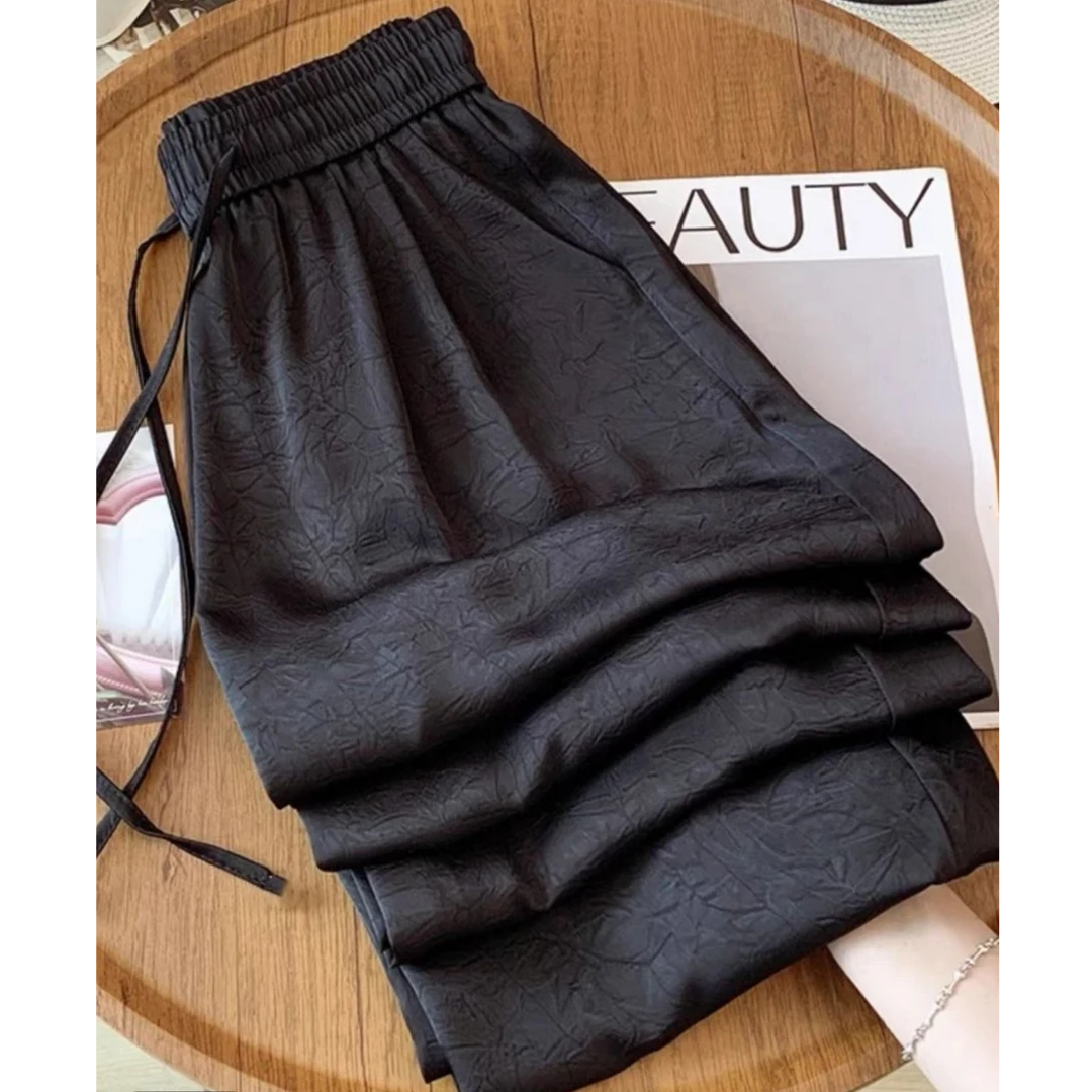 新中式国风醋酸休闲裤（个别没抽绳）