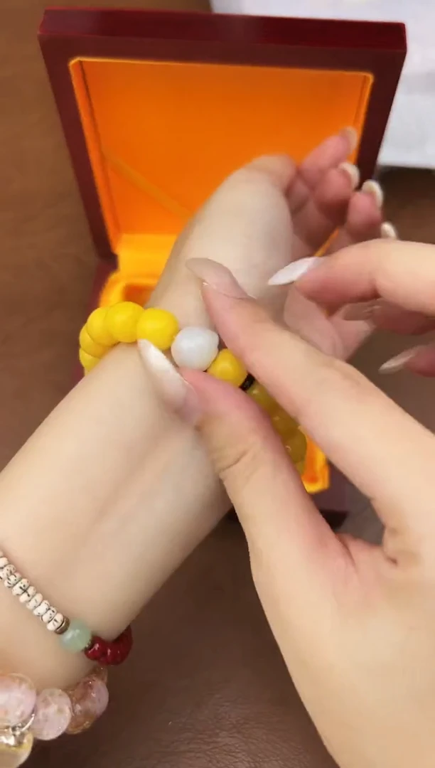 万家文玩阁黄玉菩提链接@@L052