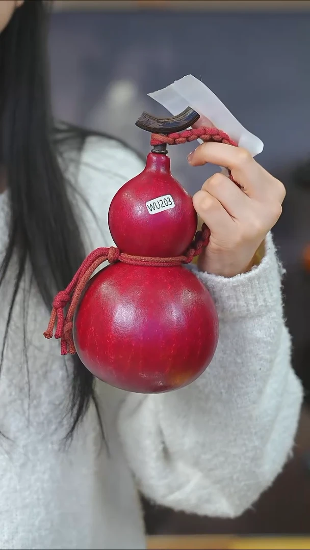 【闪购商品】WU203大漆酒葫芦不包手串及旋转底座