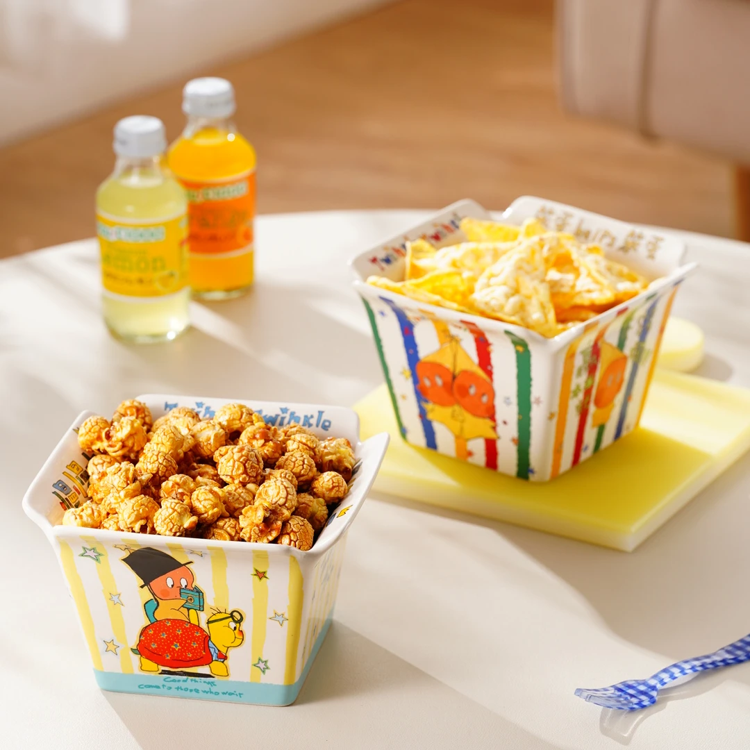 酸奶碗网红情侣餐具沙拉碗星星人联名高颜值水果碗可爱少女心面碗