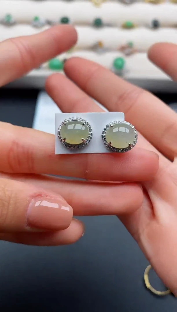 银S925镶嵌戒指翡翠77777777+7