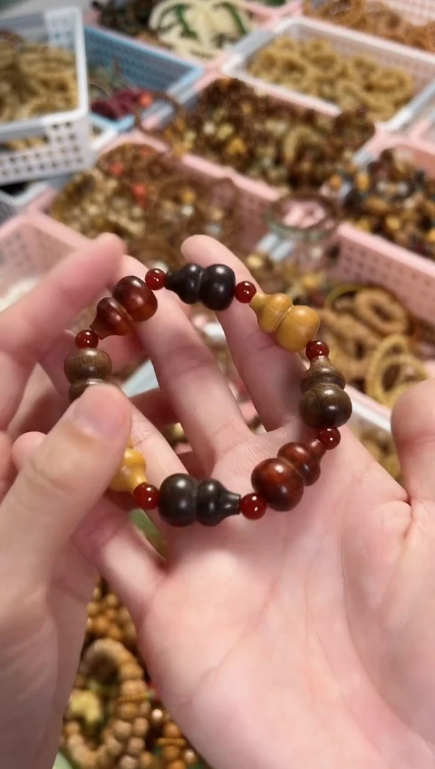 【闪购商品】非洲檀香手串/手链葫芦单圈
