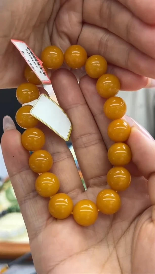 【闪购商品】琥珀手串未镶嵌735秒拍号