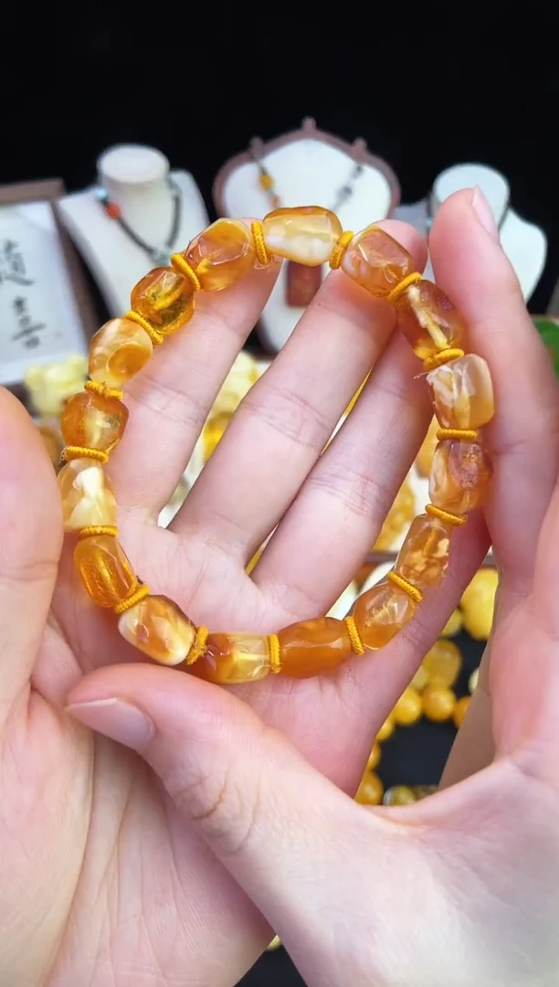 琥珀未镶嵌珠宝奇石柒月
