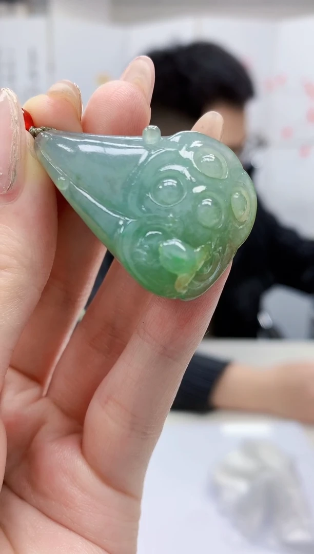 【闪购商品】定制翡翠未镶嵌5153jw-毛货挂件72