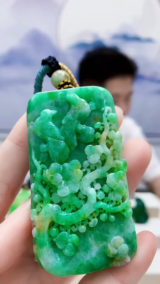 未镶嵌定制翡翠4917ry-毛货挂件28