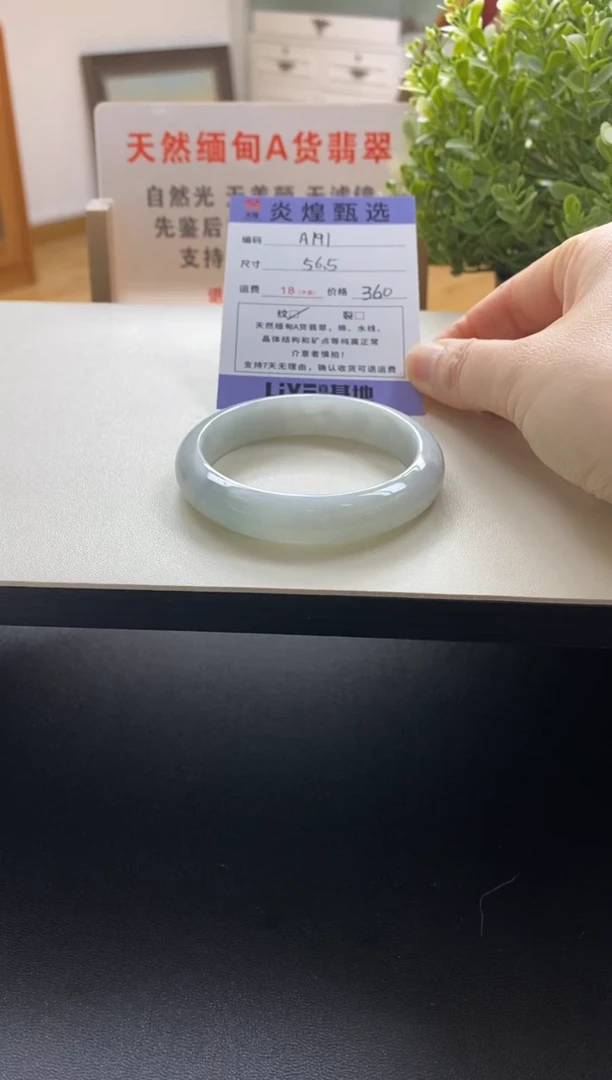 未镶嵌手镯翡翠圈口56.5编码a191