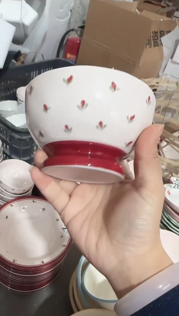 【4.65寸★4个】黑点针眼属正常陶瓷都有介意慎拍微瑕破损包赔