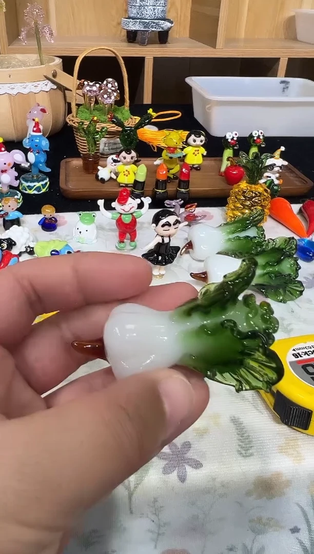 手工艺品琉璃白菜