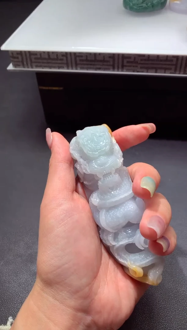 定制翡翠未镶嵌1085ff-毛货挂件17