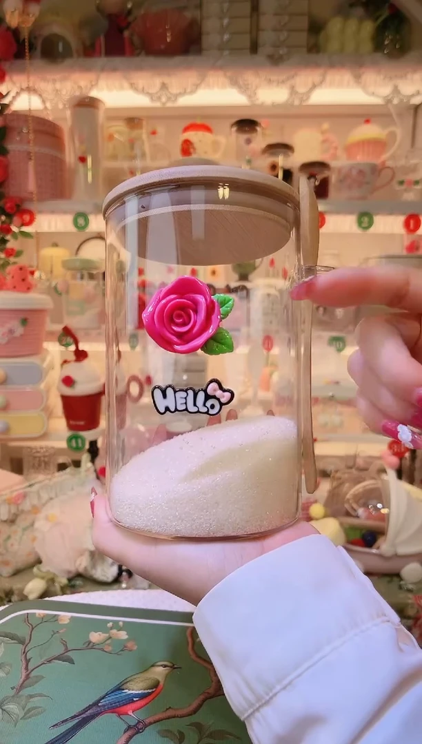 玫瑰花白糖罐——手工制作品质好！