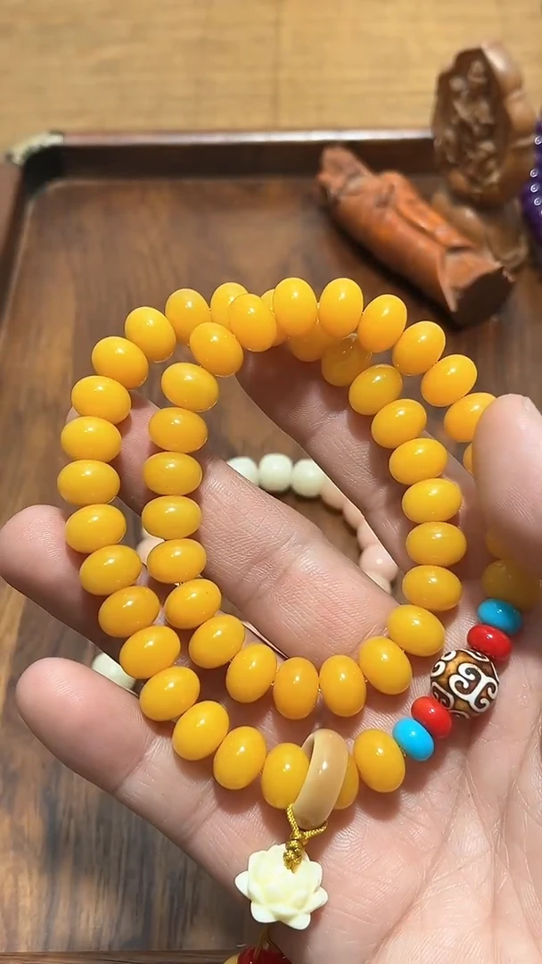 【闪购商品】檀香木精品推荐菩提黄色算盘珠