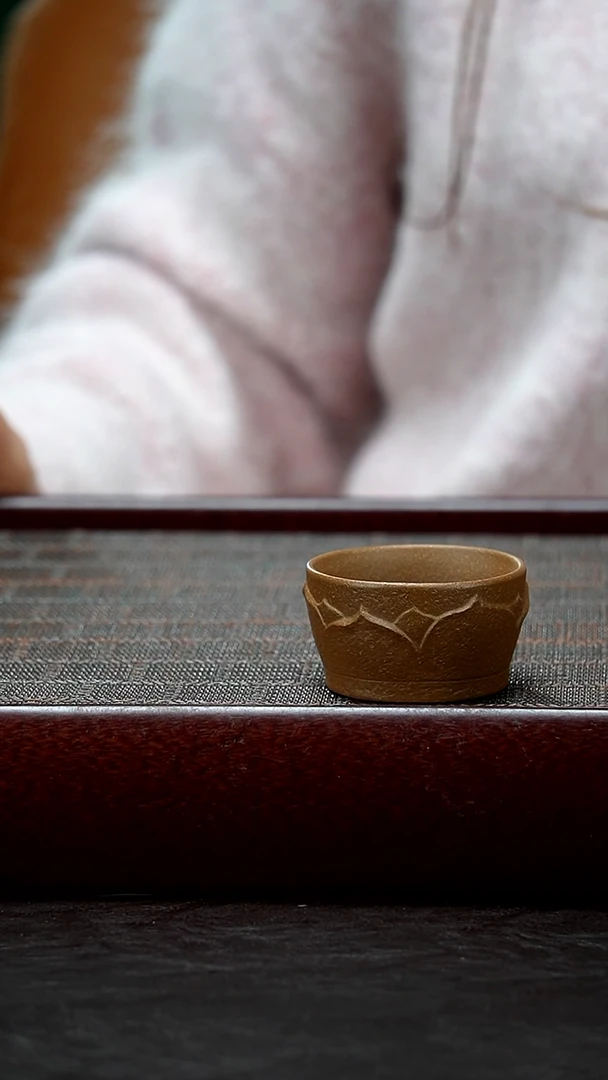 【闪购商品】紫砂茶杯张月段泥《莲花杯》