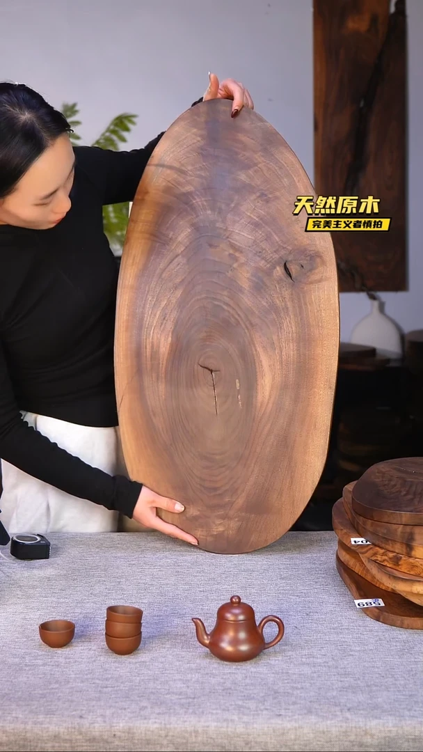 木北美黑胡桃原木.干裂疤结不属于商品质量问题完美主义者慎拍