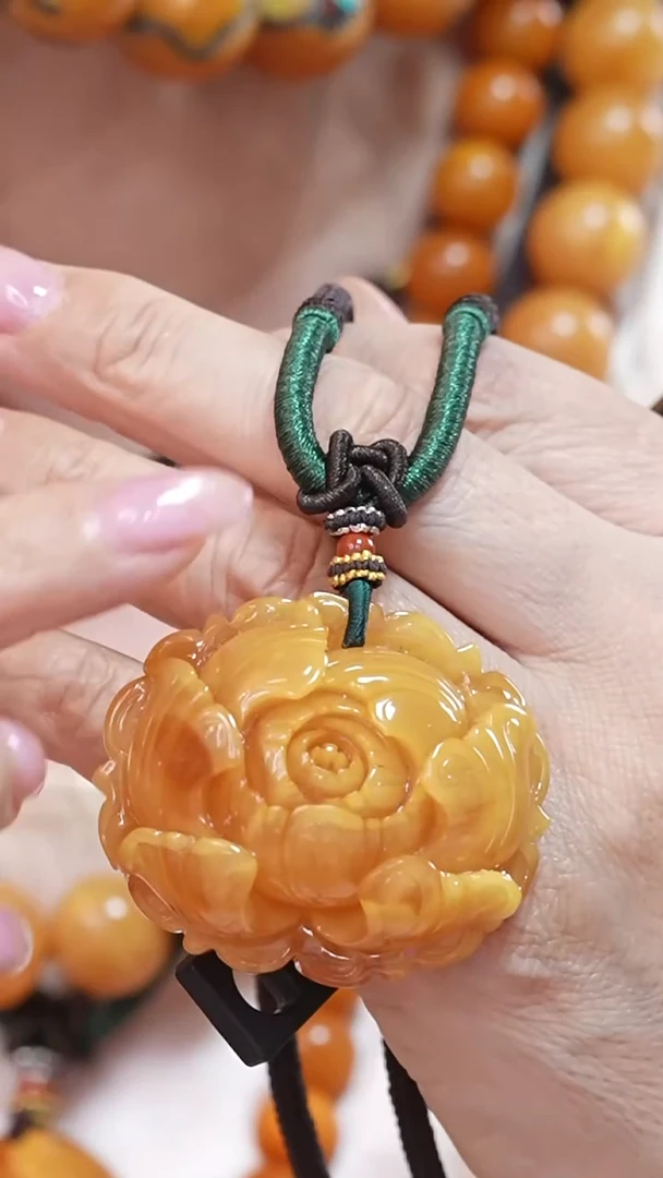 蜜蜡颈饰未镶嵌7306天然蜜蜡珠宝奇石云端妖孽全部保真