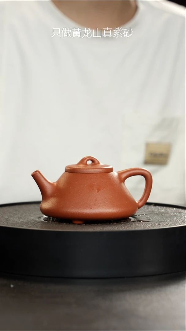 茶壶紫砂精挑手磨纯红降坡子冶大漏