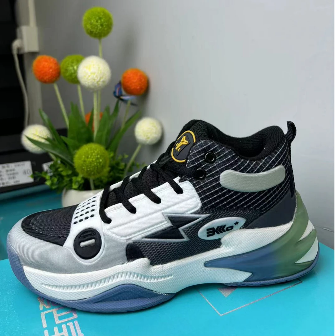 篮球鞋防滑耐磨减震时尚百搭网面高帮男士