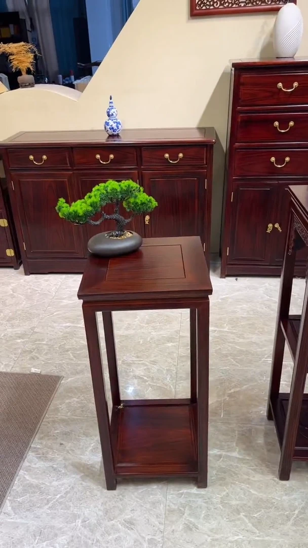 黑酸枝木类成套家具36*36*80花架