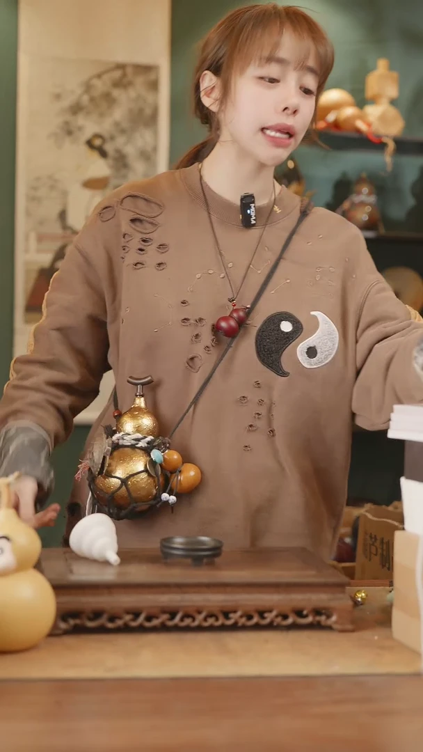 【闪购商品】289号精品天然大漆工艺防渗内胆酒葫芦~