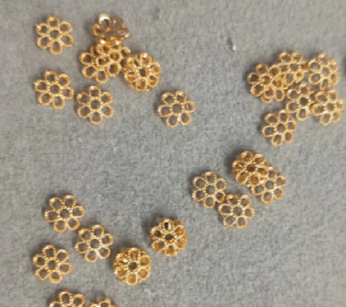 925银银制品 【发4片】6*1.4MM+A款花纹托隔片/4片PJ500