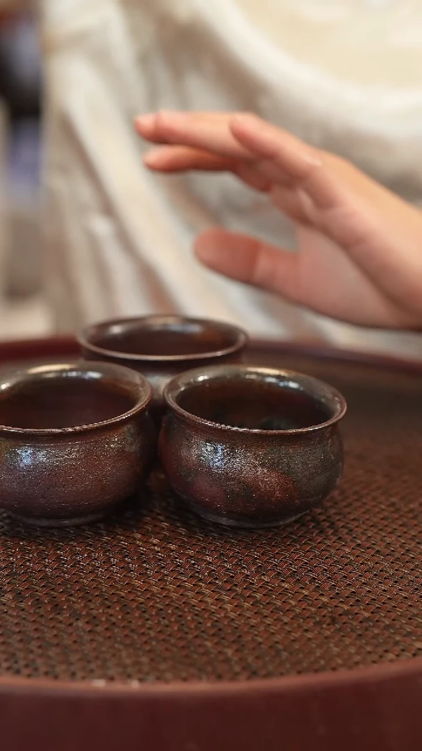 茶壶紫砂原矿手工制作杯子   随机发   95cc