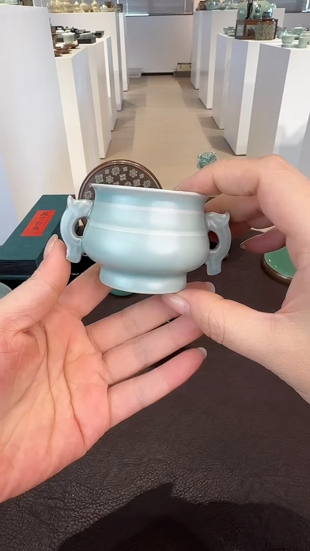 青瓷手工茶器包邮