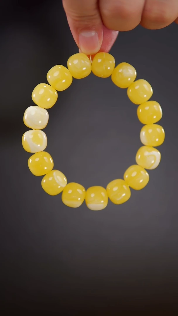 手串蜜蜡未镶嵌24.2同料老型手串