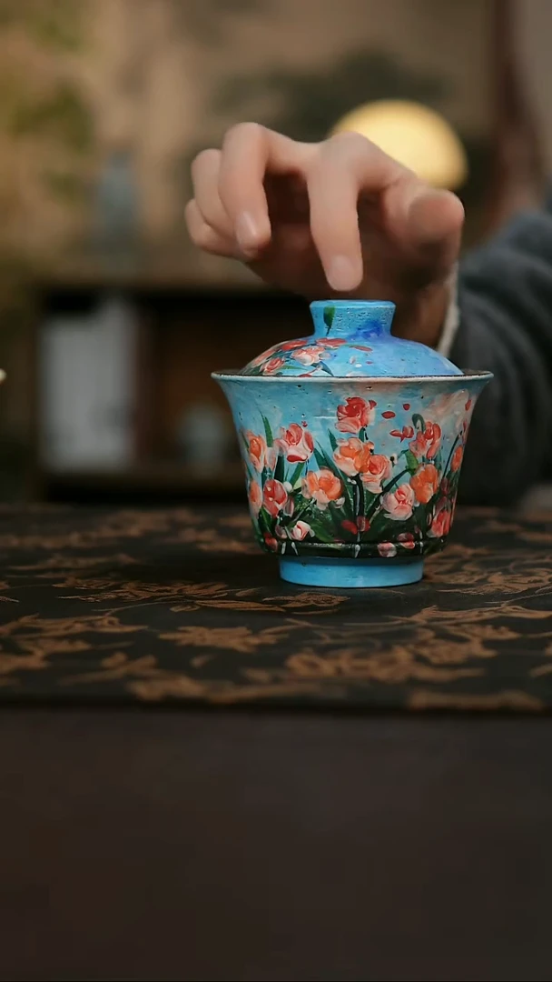 景德镇陶瓷杯碗柴烧多人