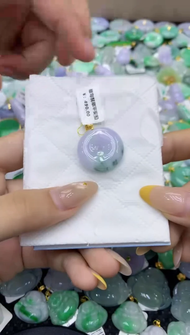 颈饰未镶嵌翡翠天然缅甸翡翠A货