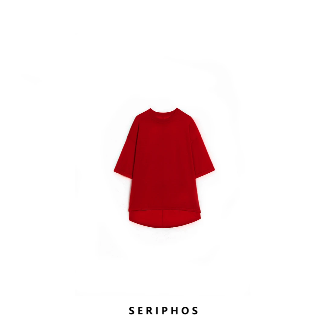 SERIPHOS【半夏山风】XINAO奢品纱线60支精纺羊毛针织T恤-嵿级配置