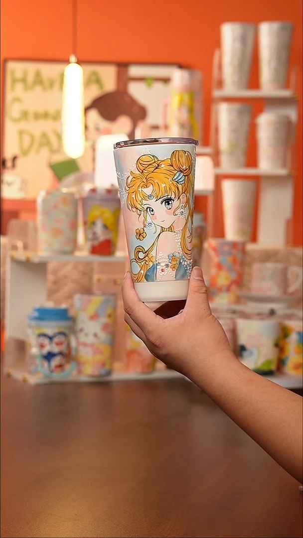 景德镇手工手绘文创陶瓷杯