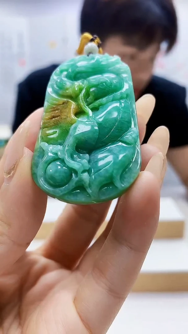 未镶嵌定制翡翠5145ty-毛货挂件44