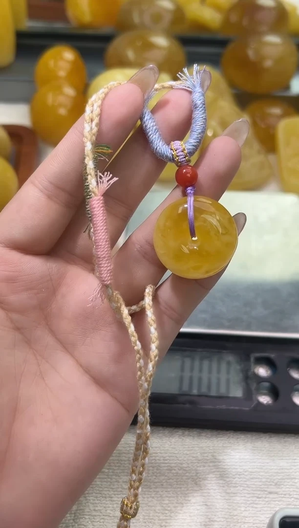 裸石琥珀未镶嵌琥珀蜜蜡吊坠