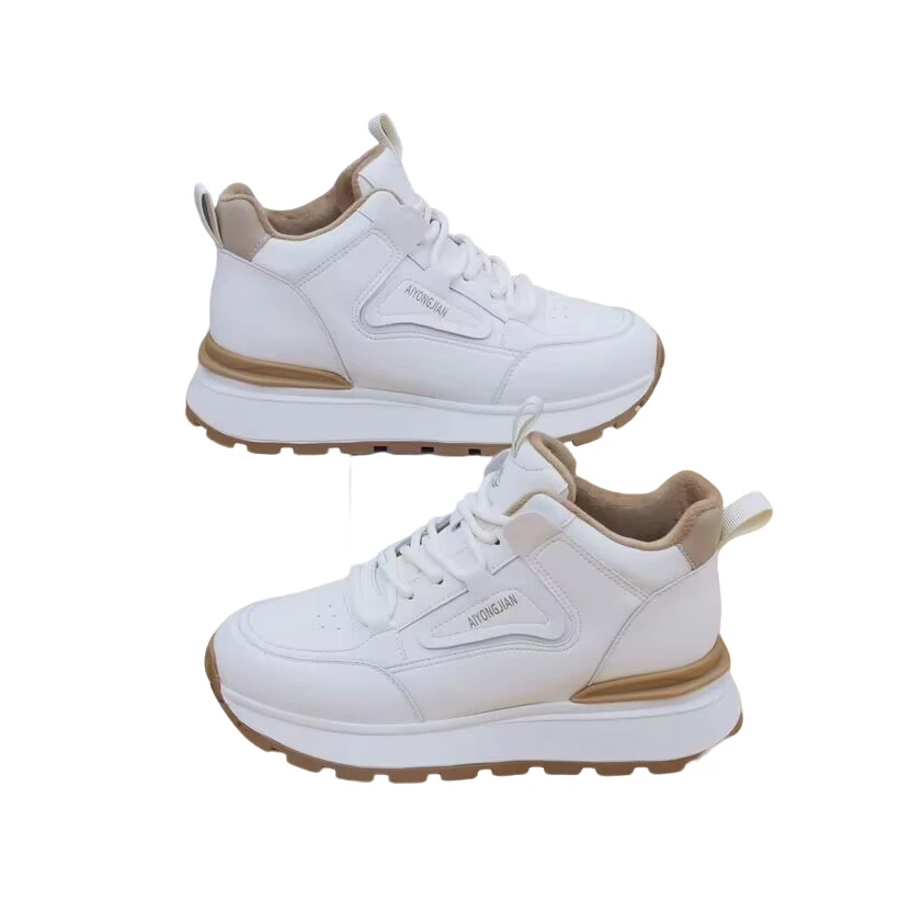 艾永健中草药按摩珠系列保暖加绒高帮鞋女士超千皮冬季舒适百搭