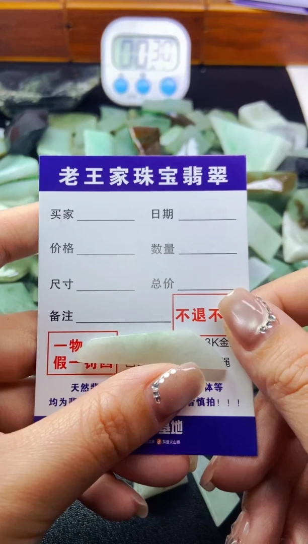 【闪购商品】翡翠颈饰未镶嵌料子